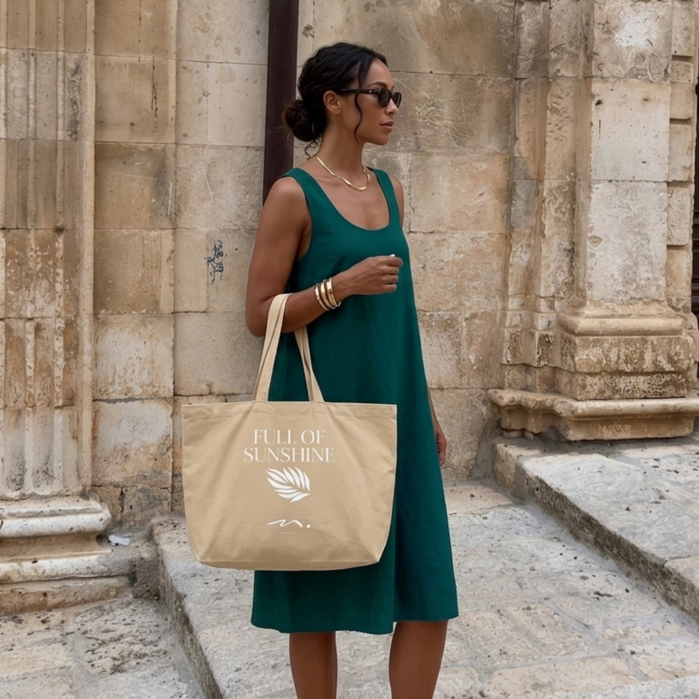 O Carry All — Azul Tropique Cheio de Sol