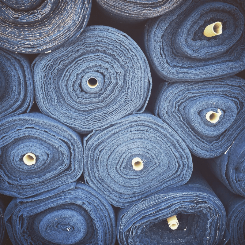 organic cotton fabric rolls produced in Portugal

